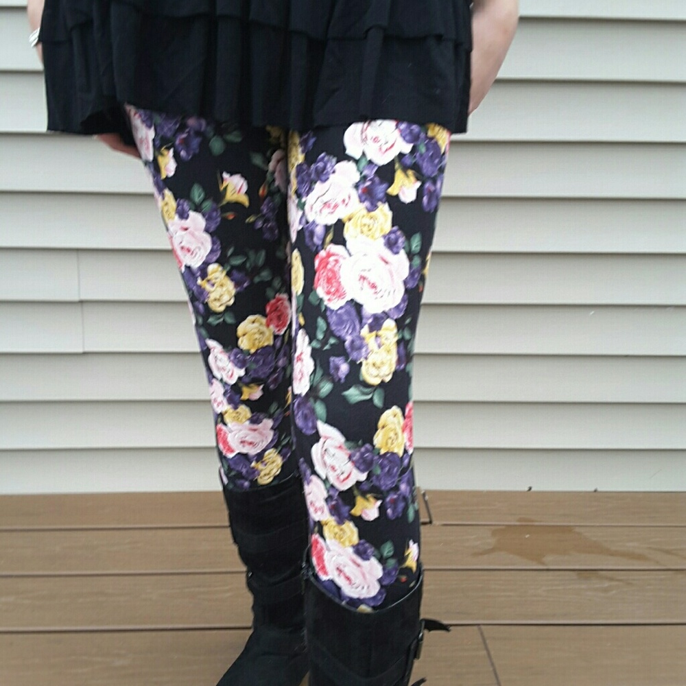 Floral leggings